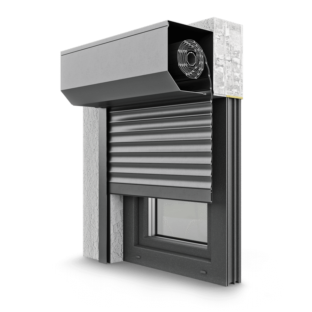 Rollläden SK45 Art der Panzerung: Aluminium gefüllt mit Polyurethanschaum oder PVC